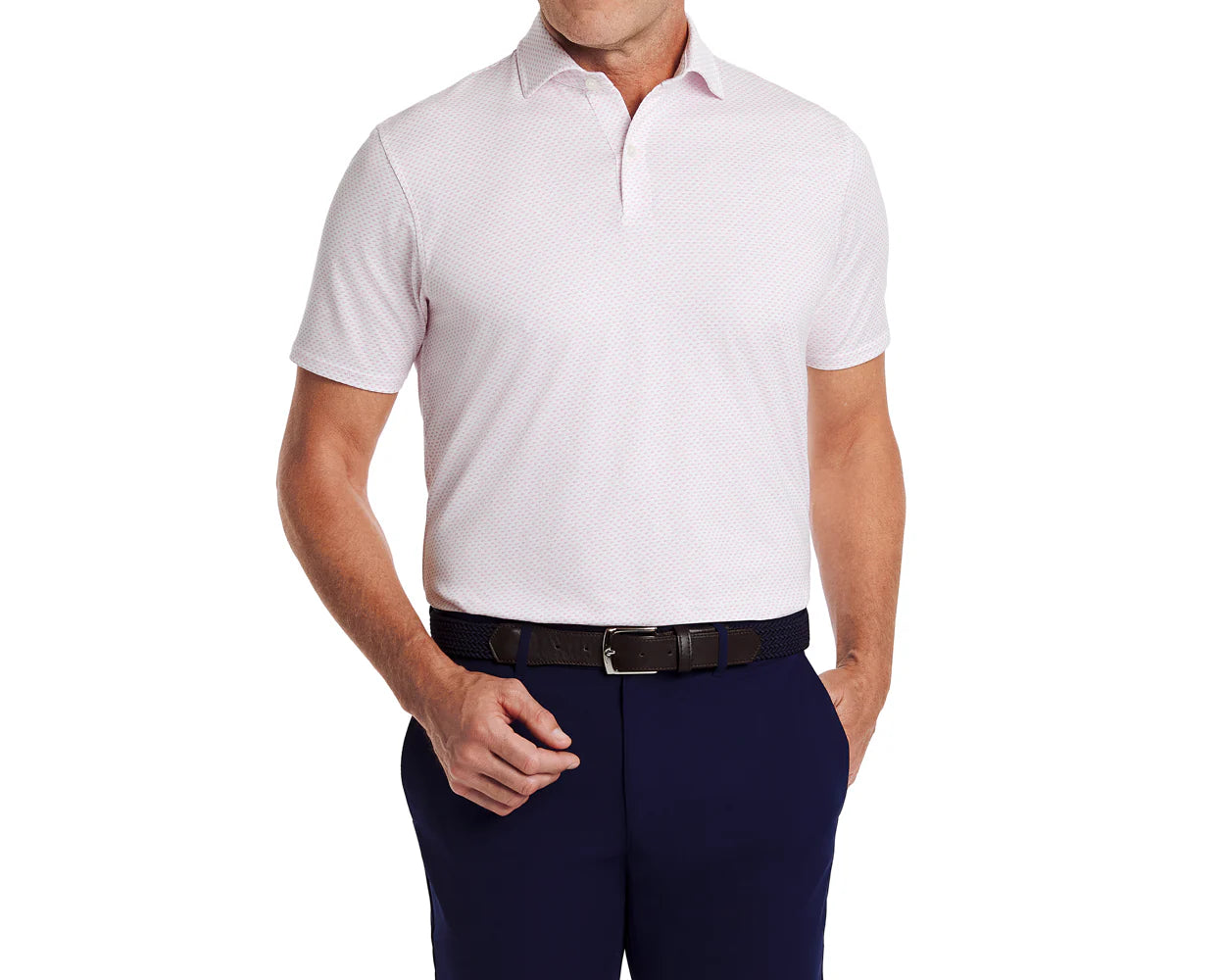 Holderness & Bourne - The Starmount Shirt: White & Scotch Pink