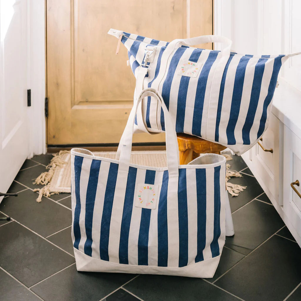Sunshine Tienda Navy Stripe Tote