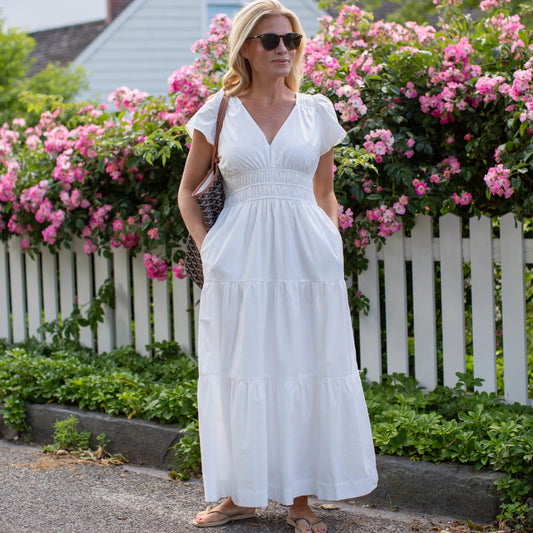 Marea Annabelle Dress - White