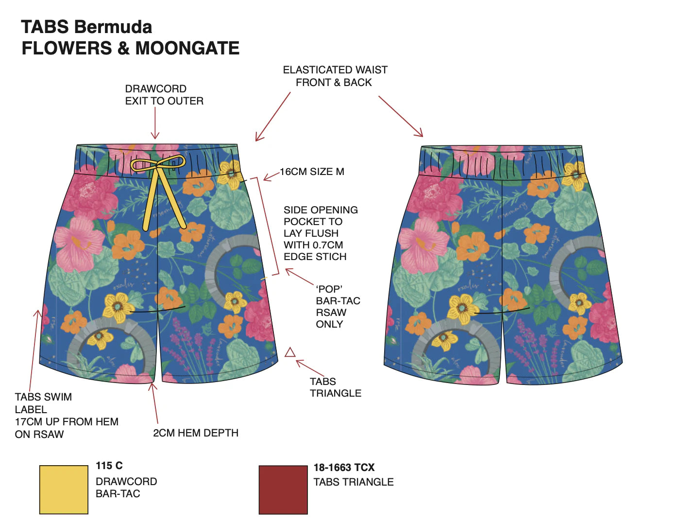 TABS Kid's ♻️ Swim Short - The Botanist