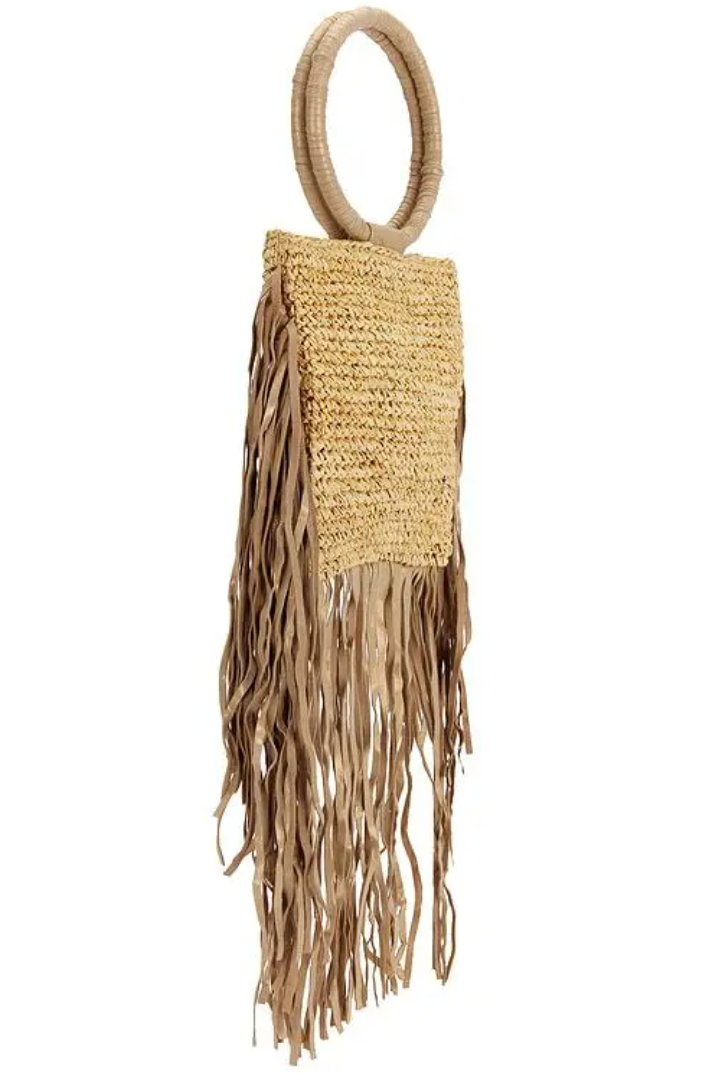 Florabella Modica clutch - Natural/Gold