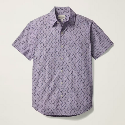 Bonobos Riviera Shirt - Navy Purple Vacation