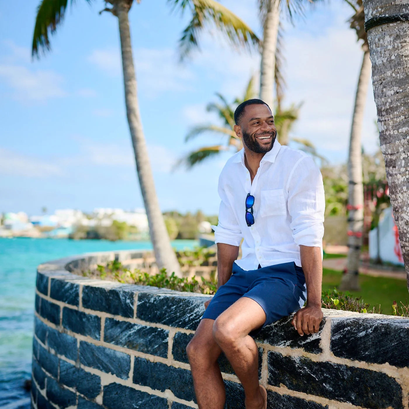 Men's Five-Star Stretch Bermudas - Royal Navy Dockyard