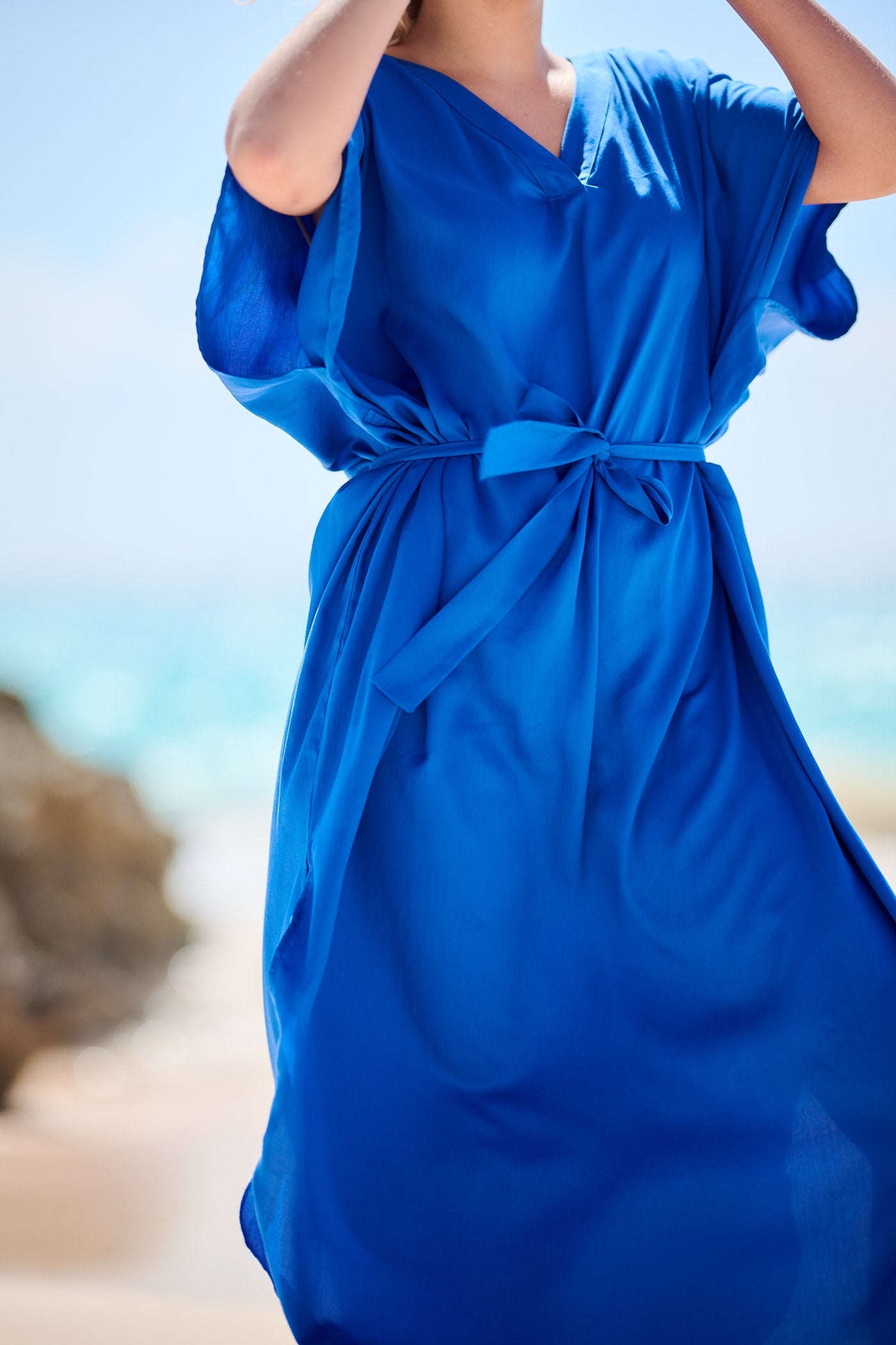 Women's Tencel Kaftan - Atlantic Blue