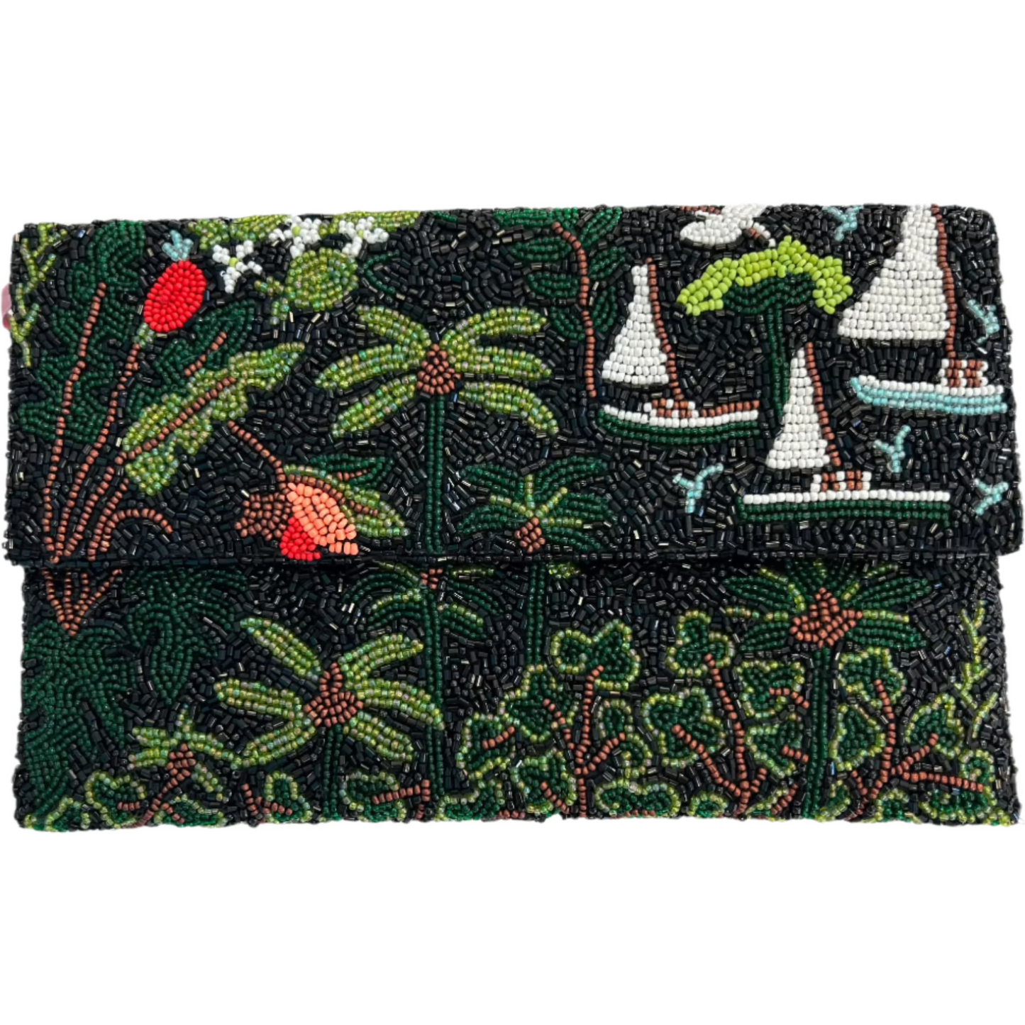 Tiana Design Half Over Clutch - Sailboat