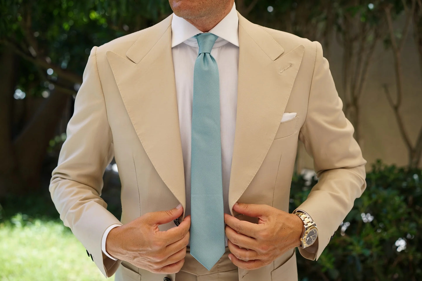 OTAA Men's Necktie - Turkish Teal Blue
