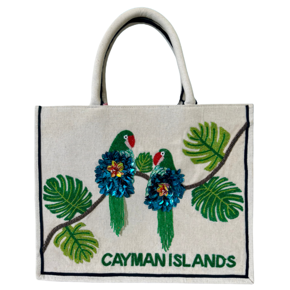 Tiana Design - Cayman Islands Tote Parrots