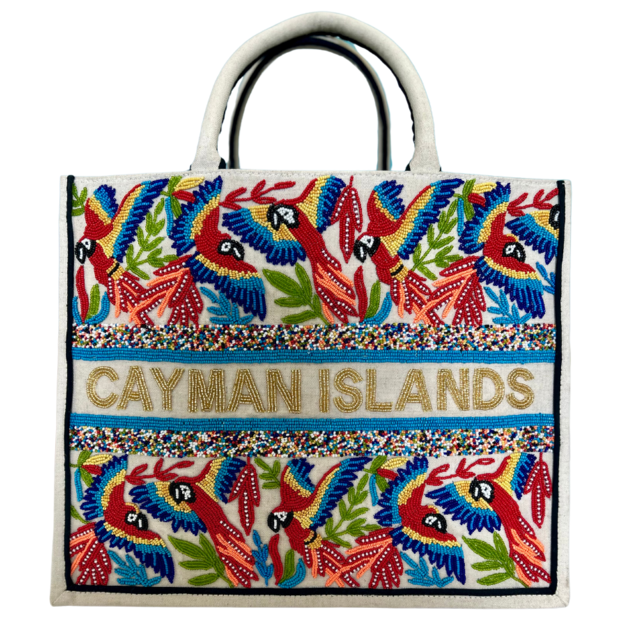 Tiana Design - Cayman Islands Tote Multi Parrots