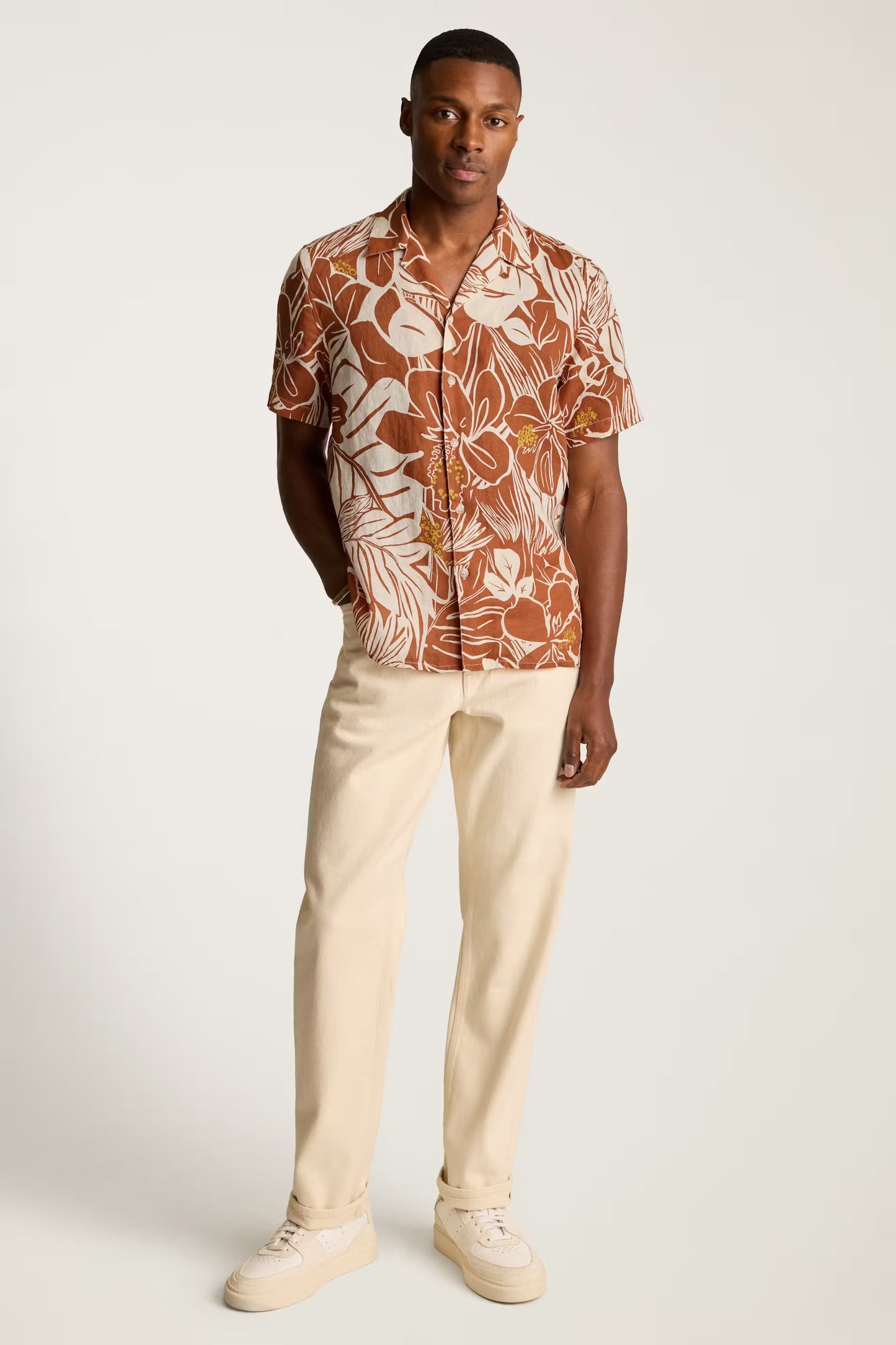 Bonobos Riviera Cabana Shirt - Tropical Red Hibiscus