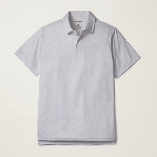 Bonobos Performance Polo -  White Vacay Geo