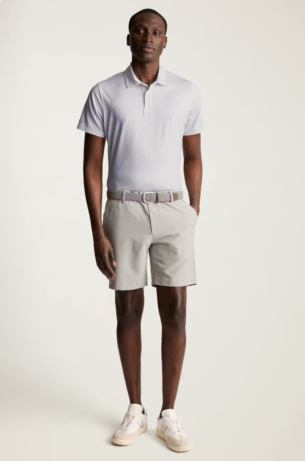 Bonobos Performance Polo -  White Vacay Geo