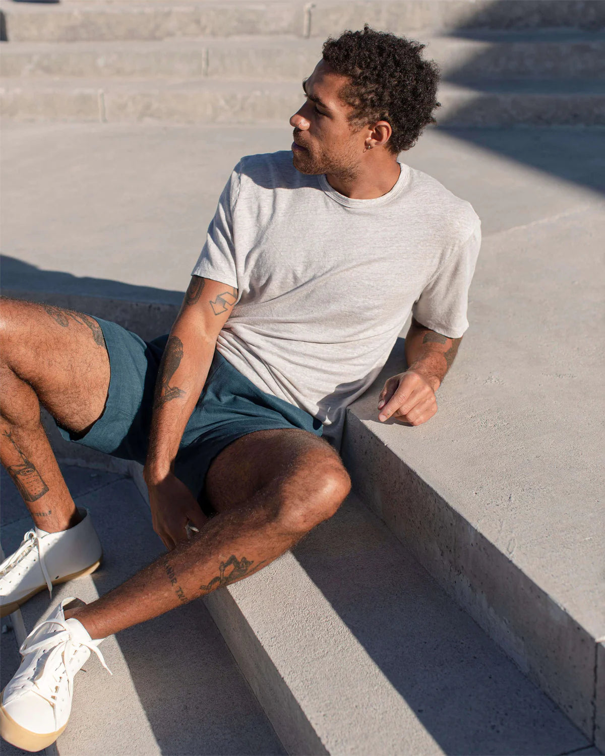 Alex Crane Sun Tee - Bone