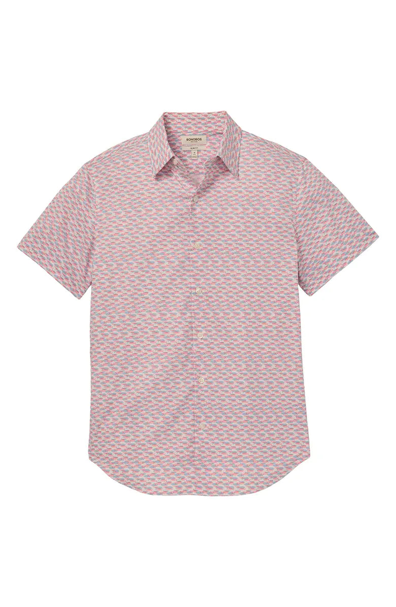 Bonobos Tech Short Sleeve Shirt - Fish Party