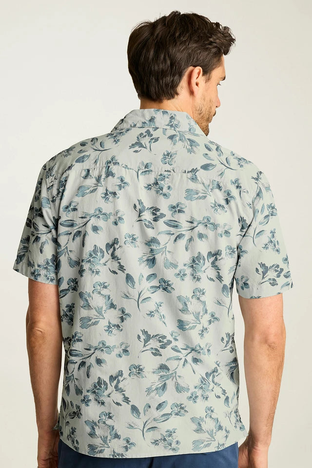 Bonobos Riviera Cabana Shirt - Grey Daylight Floral