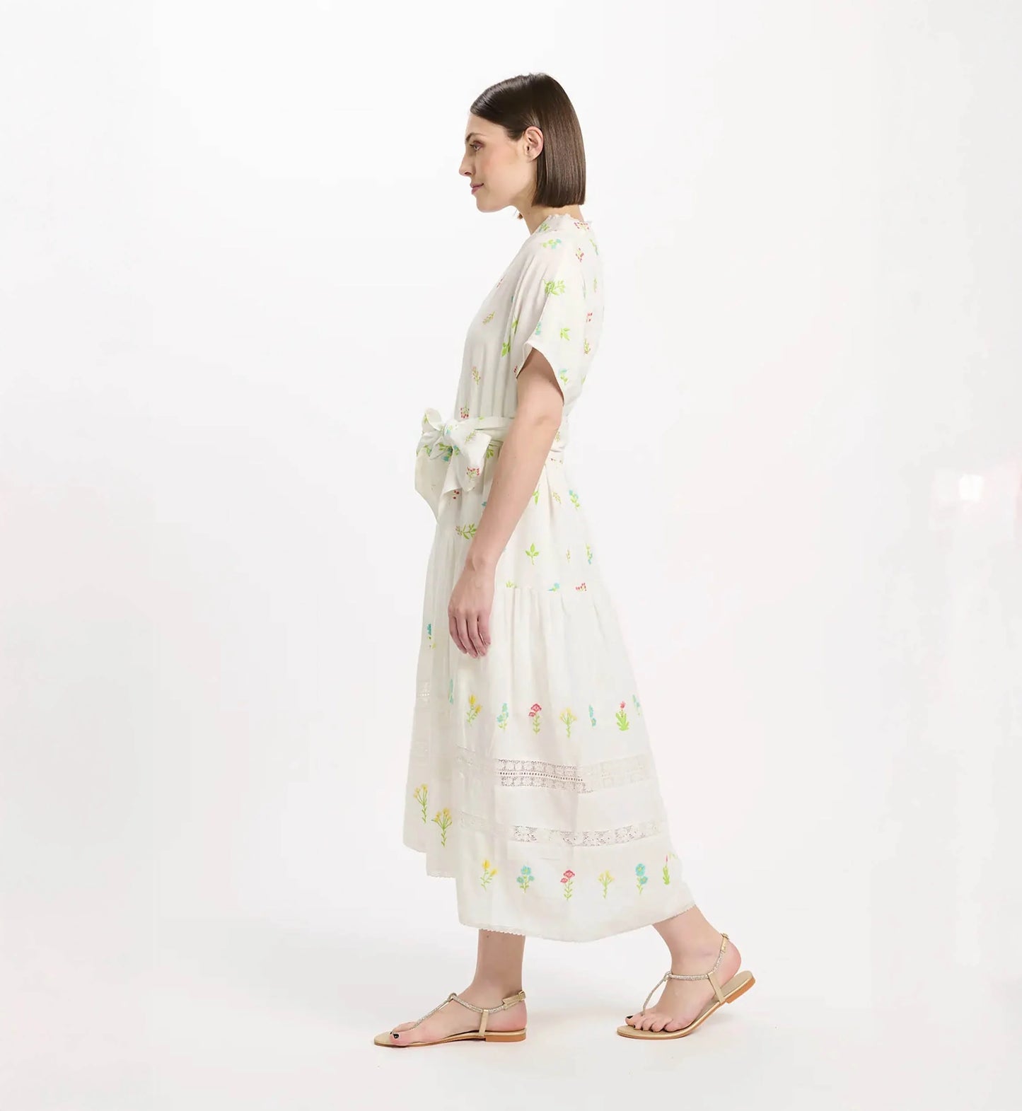 Miss June Caroline Dress - White