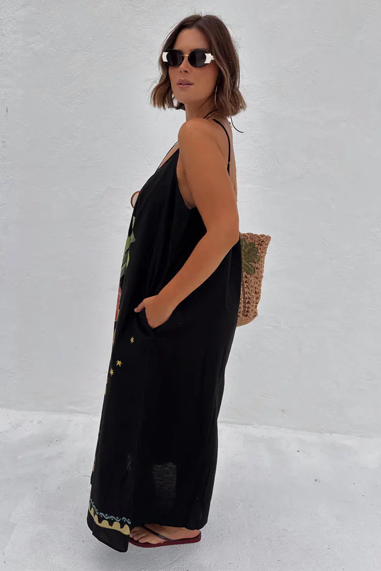 Never Fully Dressed - Black Rio Maxi Dress