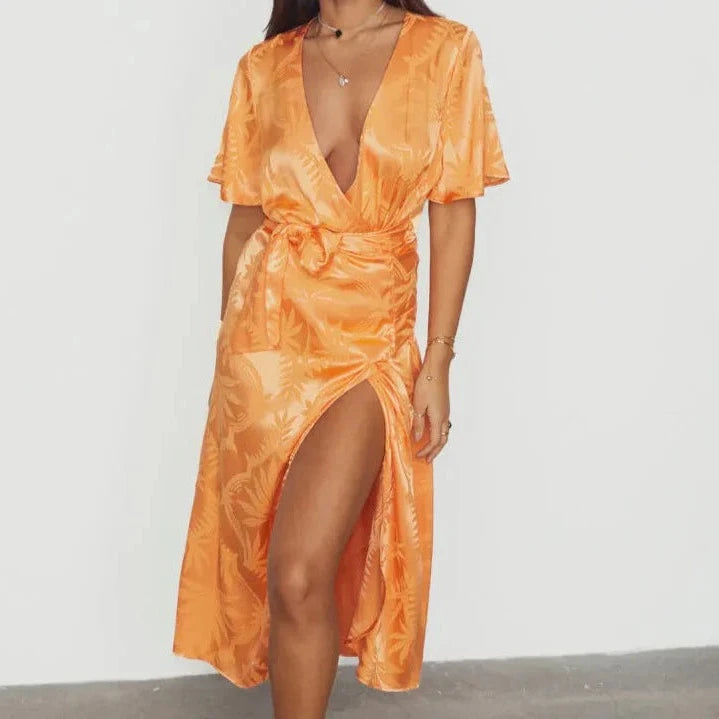 never fully dressed orange wonderland dress Never Fully Dressed embellished maxi dress in orange