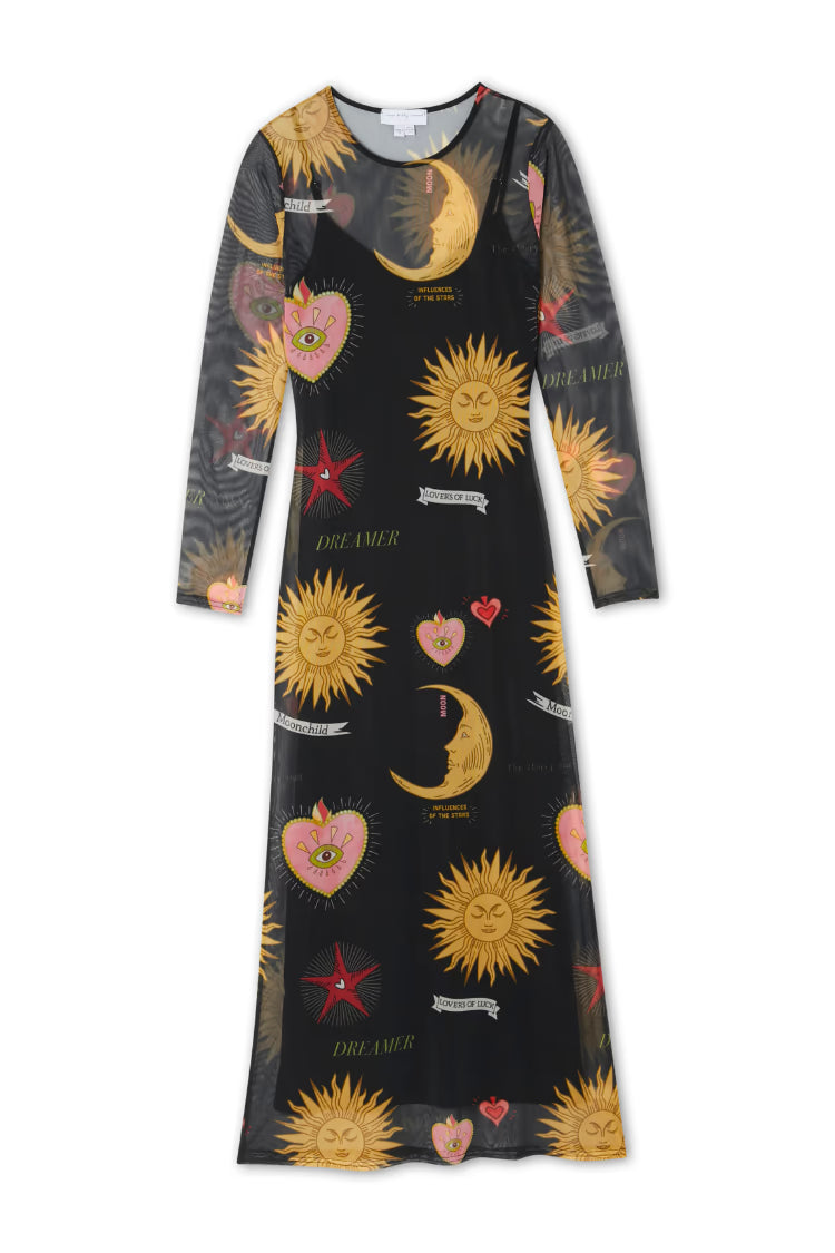 Never Fully Dressed Mesh Dress - Black Mystical