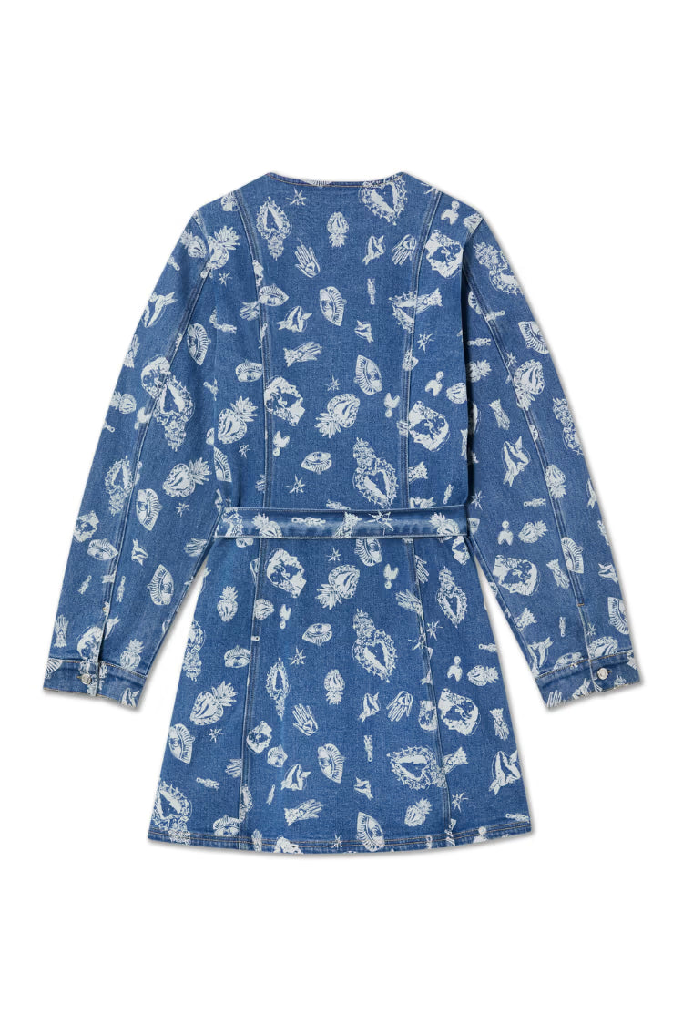 Never Fully Dressed - Denim Deloris Mini Dress