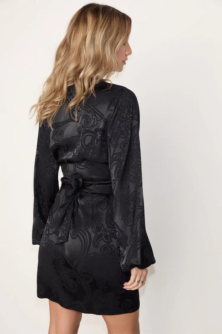 Never Fully Dressed - Black Love Lock Mini Vienna Dress