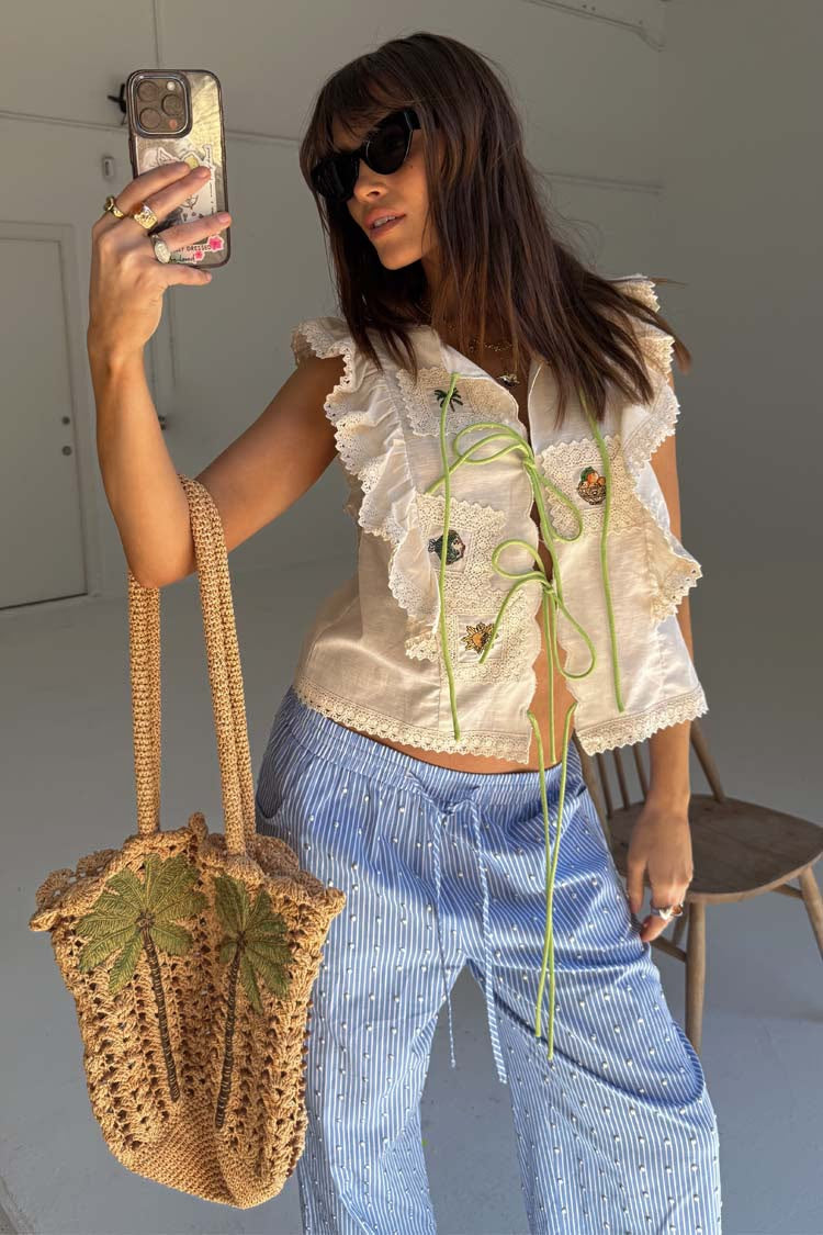 Never Fully Dressed - Palm Crochet Bag