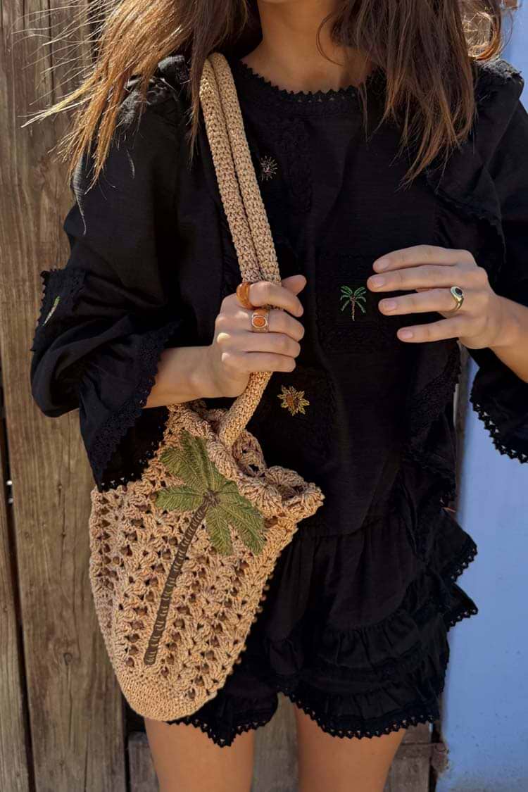 Never Fully Dressed - Palm Crochet Bag
