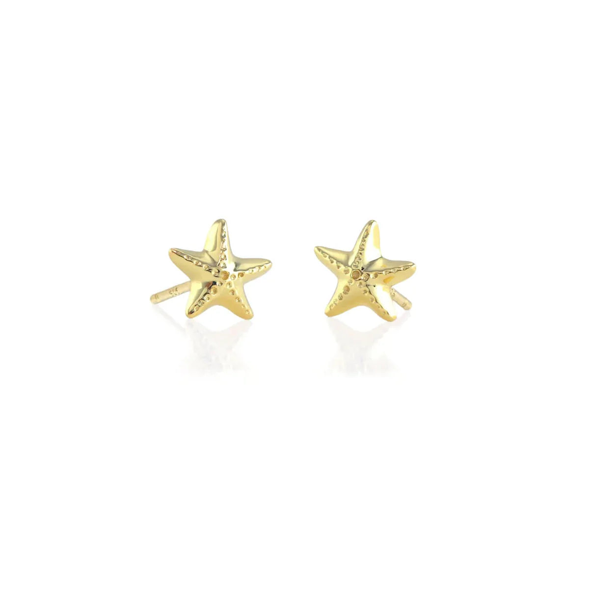 Kris Nations - Gold starfish stud earrings