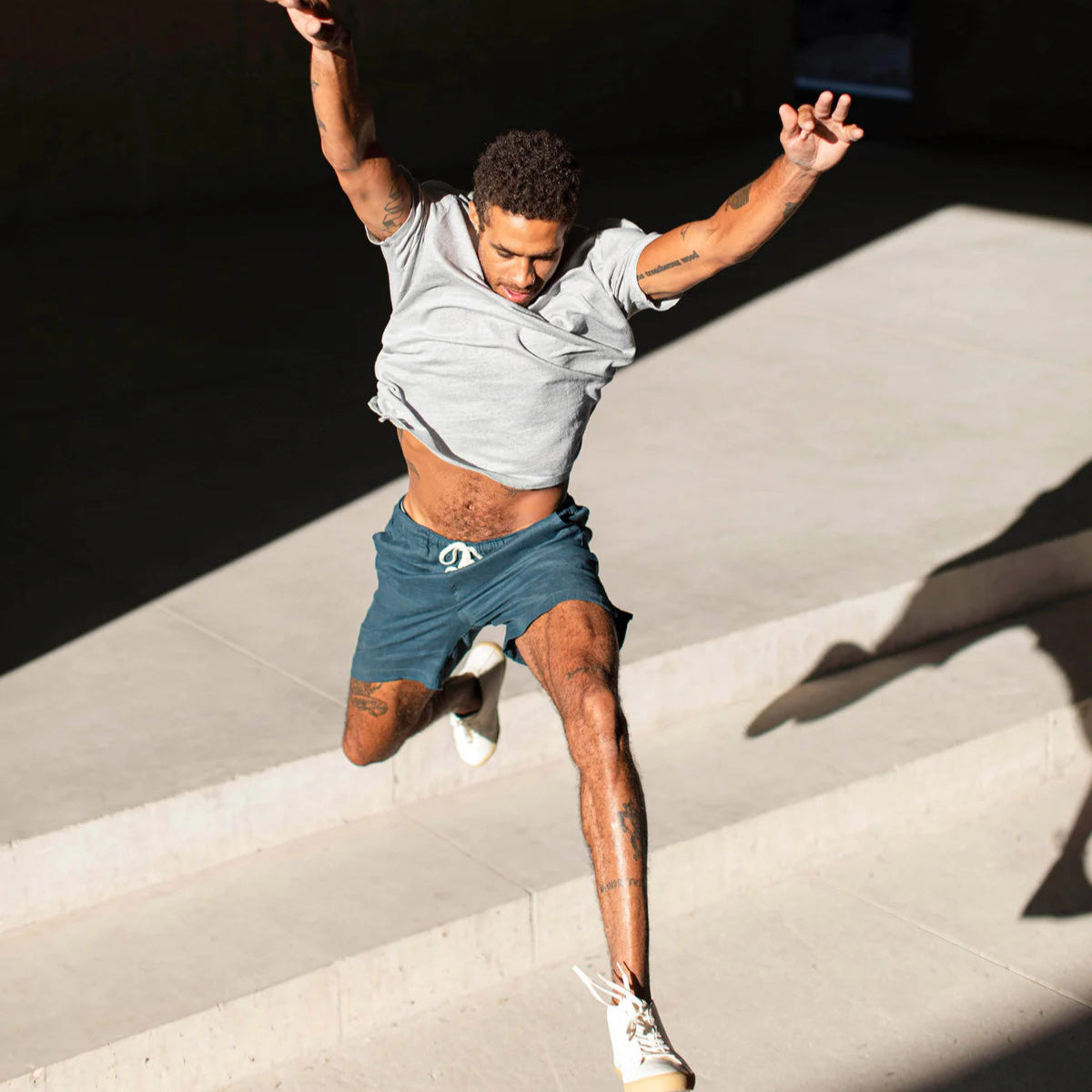 Alex Crane Sun Tee - Steel