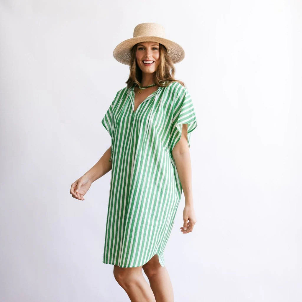 Sunshine Tienda Green And White Cover Up