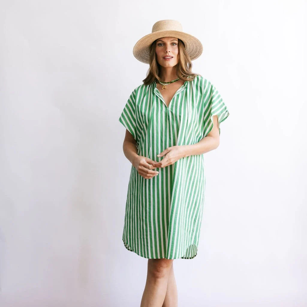 Sunshine Tienda Green And White Cover Up
