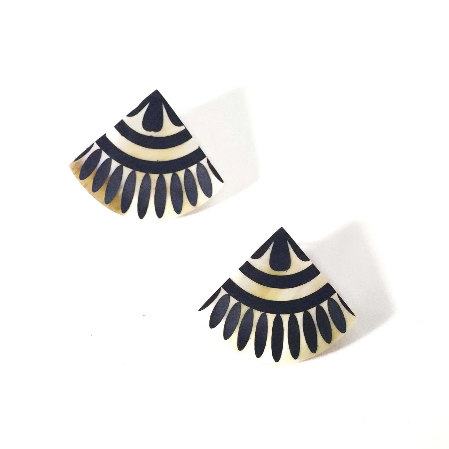 Sunshine Tienda - NAVY TILE EARRINGS