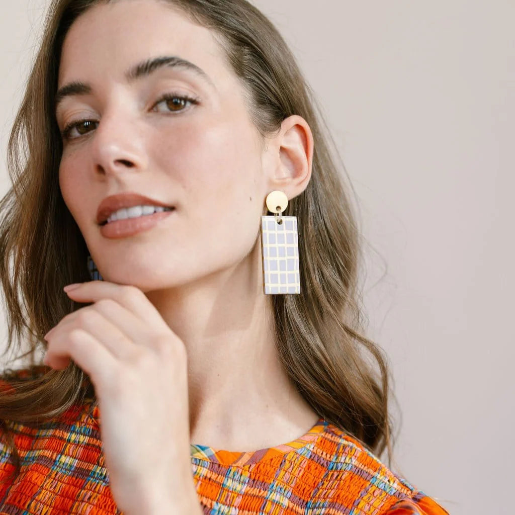 Sunshine Tienda - PURPLE DULCE CABANA EARRINGS