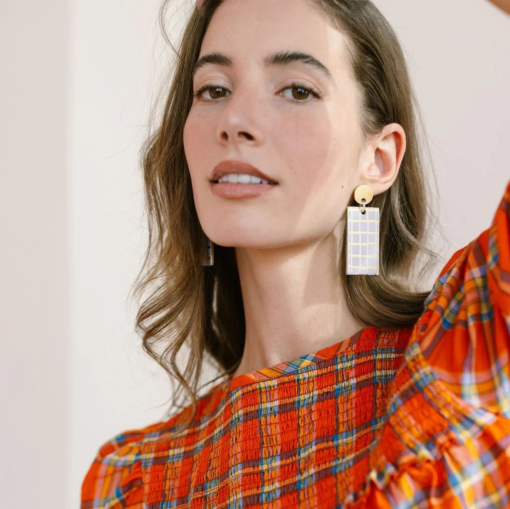 Sunshine Tienda - PURPLE DULCE CABANA EARRINGS