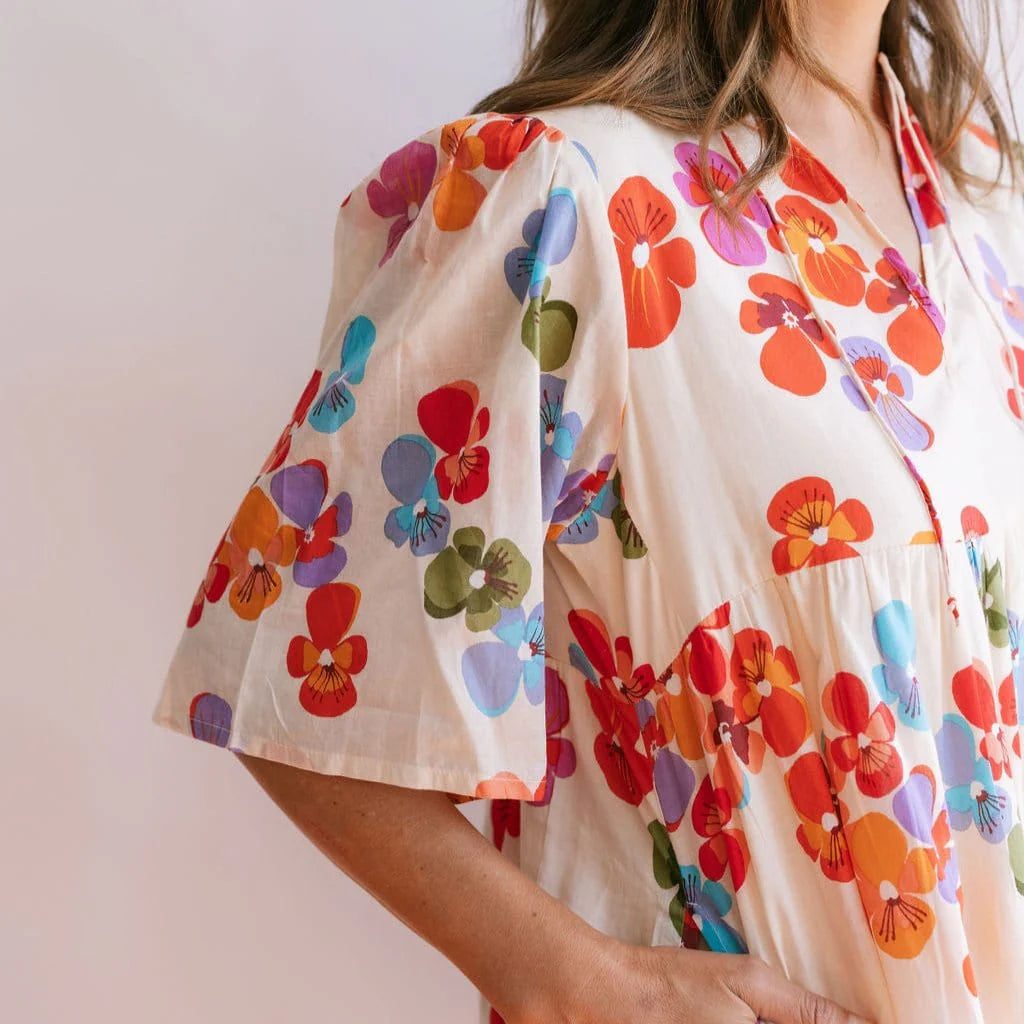 Sunshine Tienda Rainbow Flower Bondi Dress