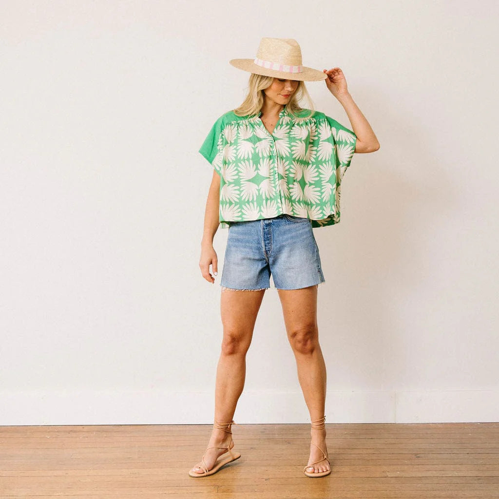 Sunshine Tienda Savannah Top - Viridian Tile