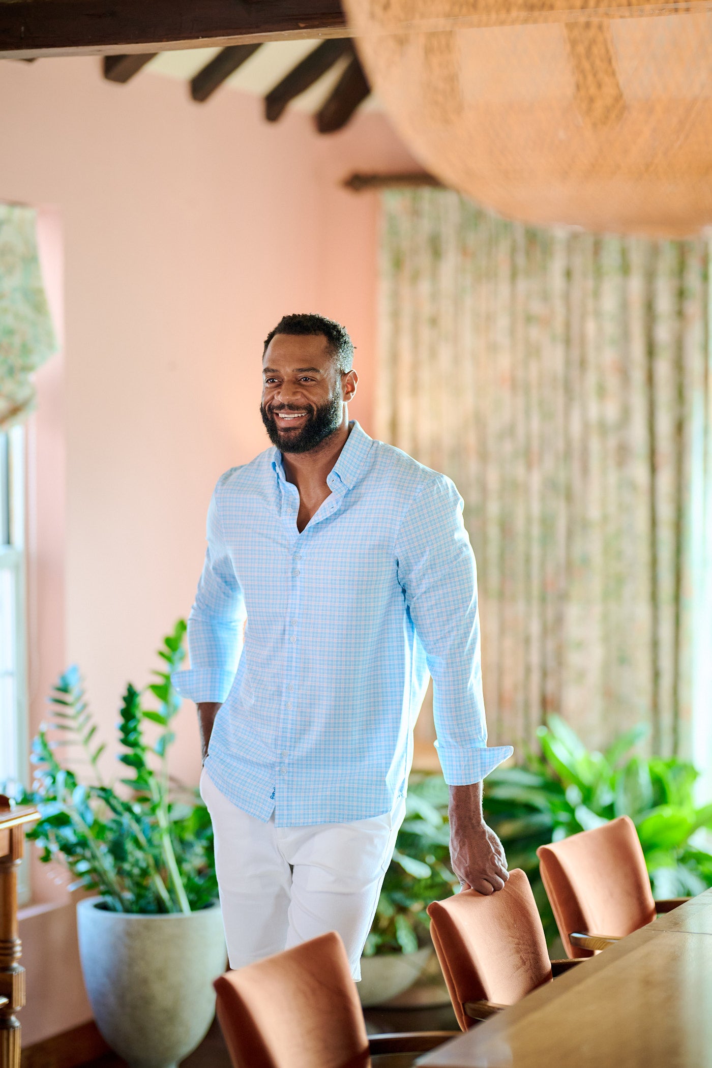 TABS Men's Button Up Checked Shirt - Fairwinds Lane