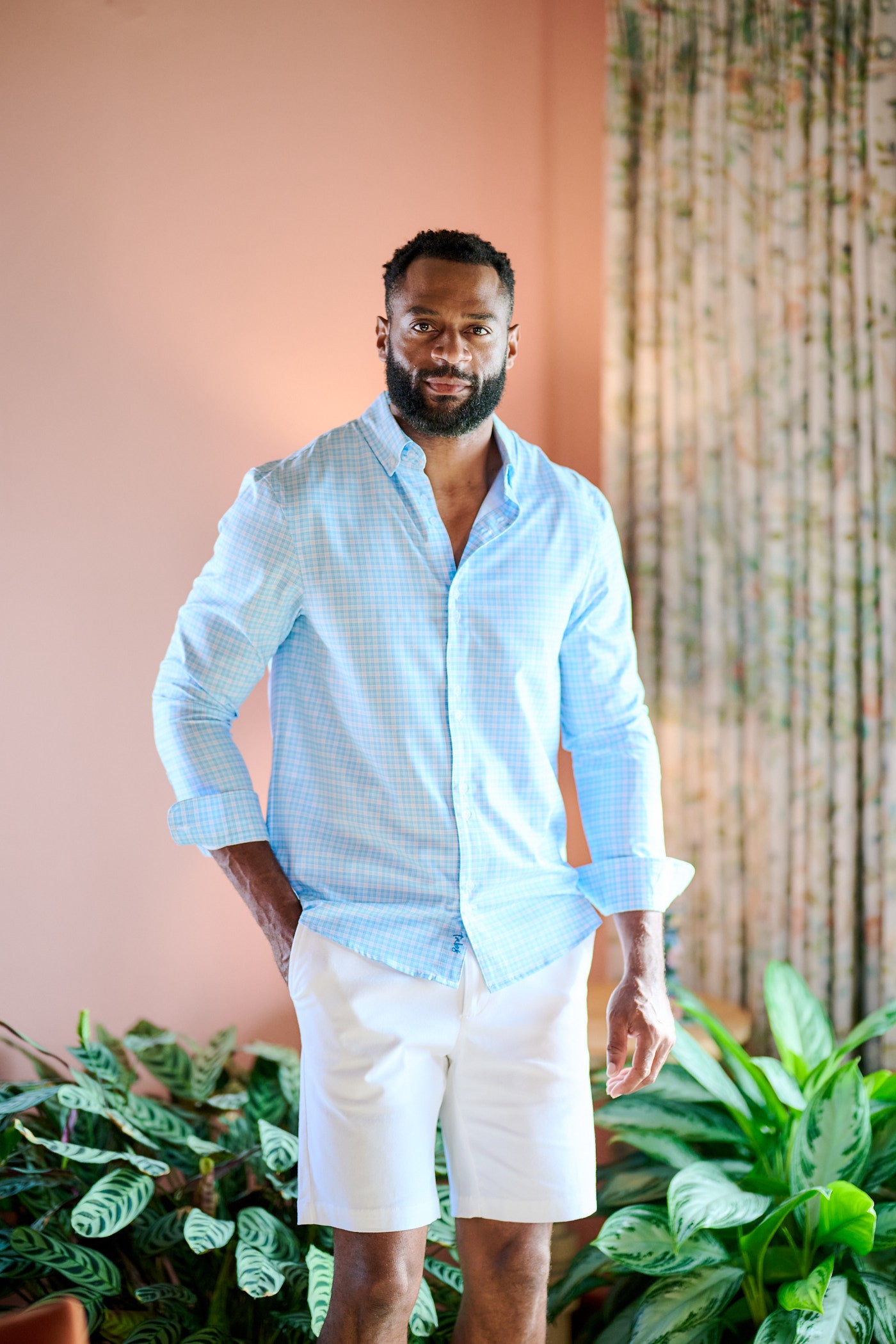 TABS Men's Button Up Checked Shirt - Fairwinds Lane