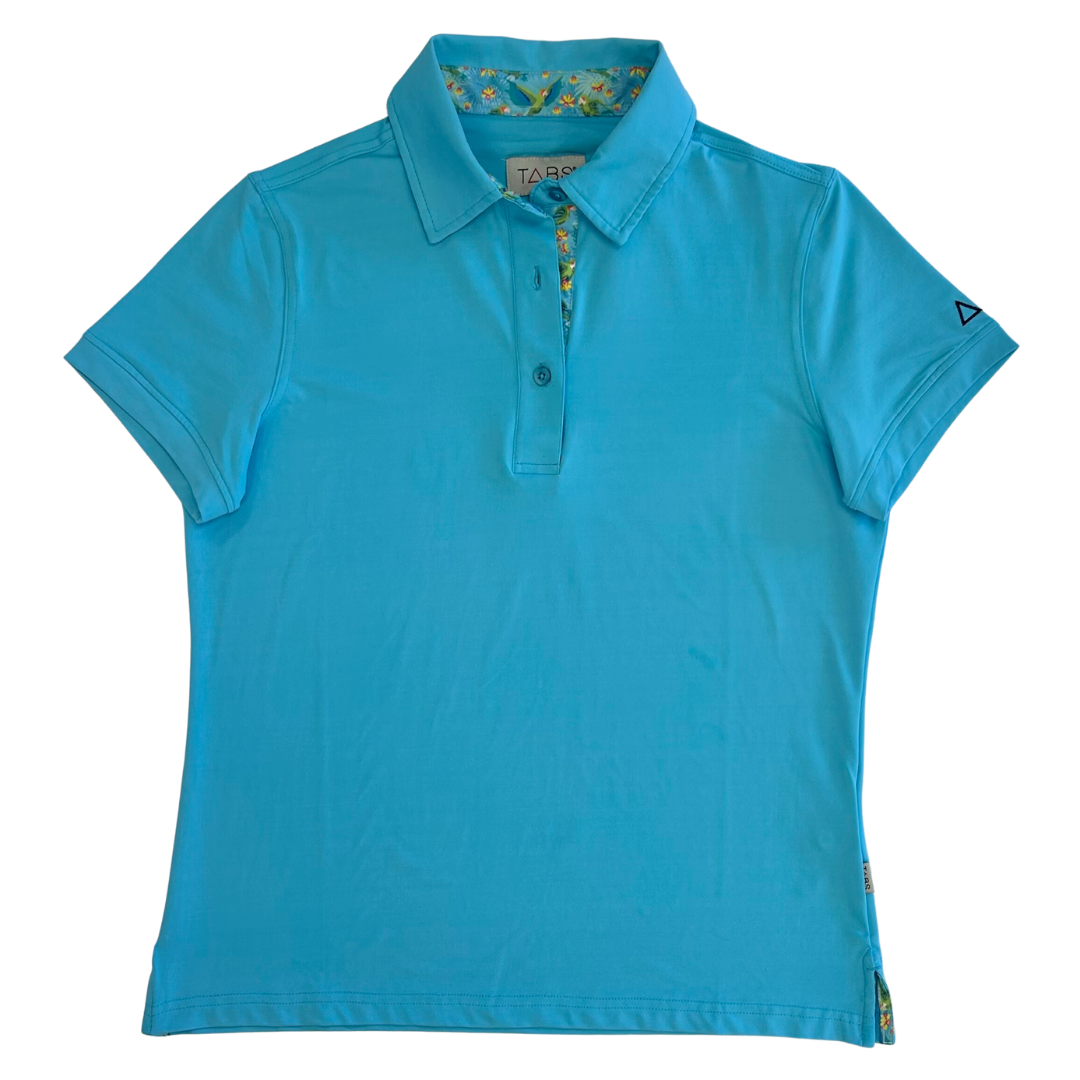 Women's Performance Polo - Cayman Blue