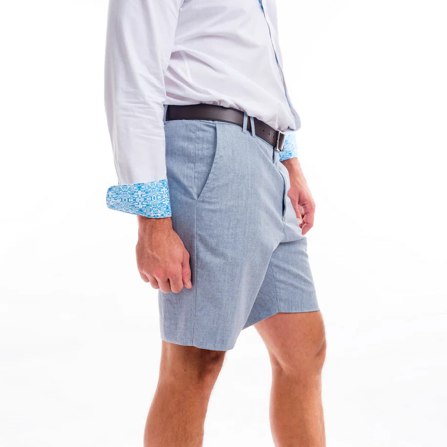 Men's Formal Bermudas - Blue Heron