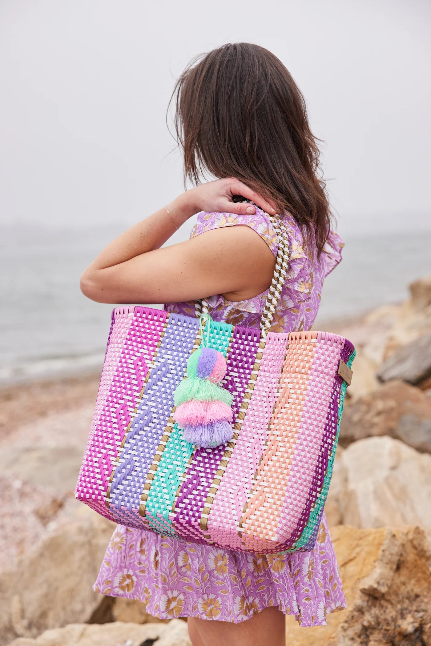 Squeeze De Citron Large Tote - Heart Reflection Multicolor