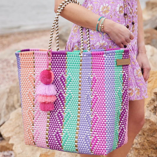 Squeeze De Citron Large Tote - Heart Reflection Multicolor