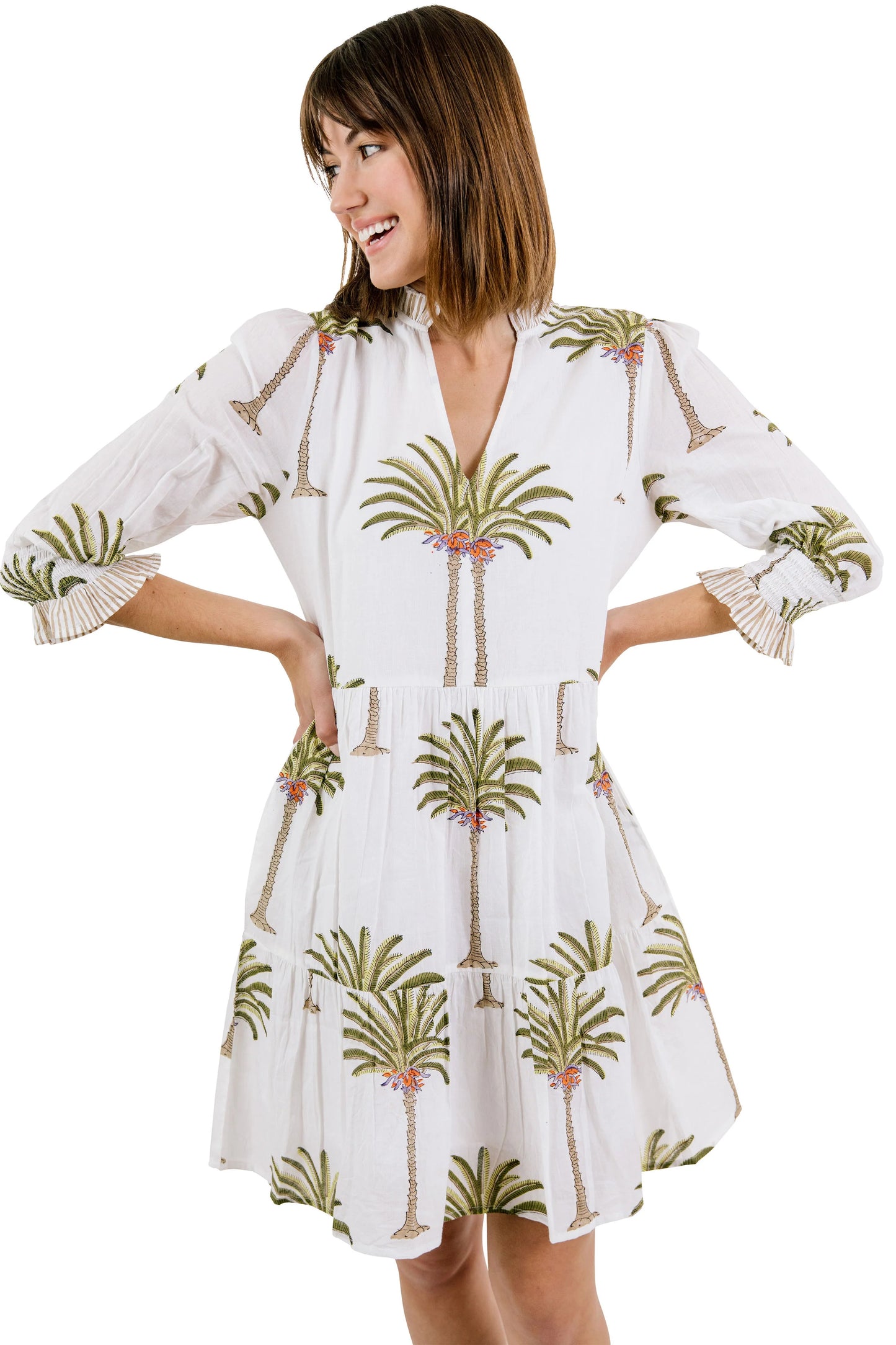 Charleston Shoe Co. Alexis Dress - White Palm