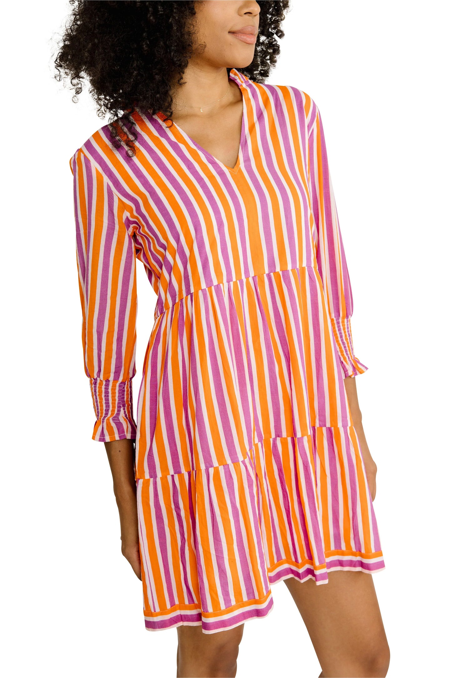 Charleston Shoe Co. Alexis Dress - Sorbet Stripe