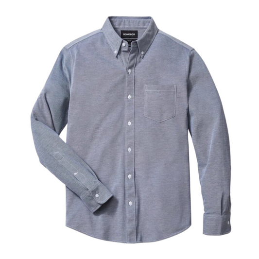 Bonobos Knit Oxford Shirt - Ink Blue