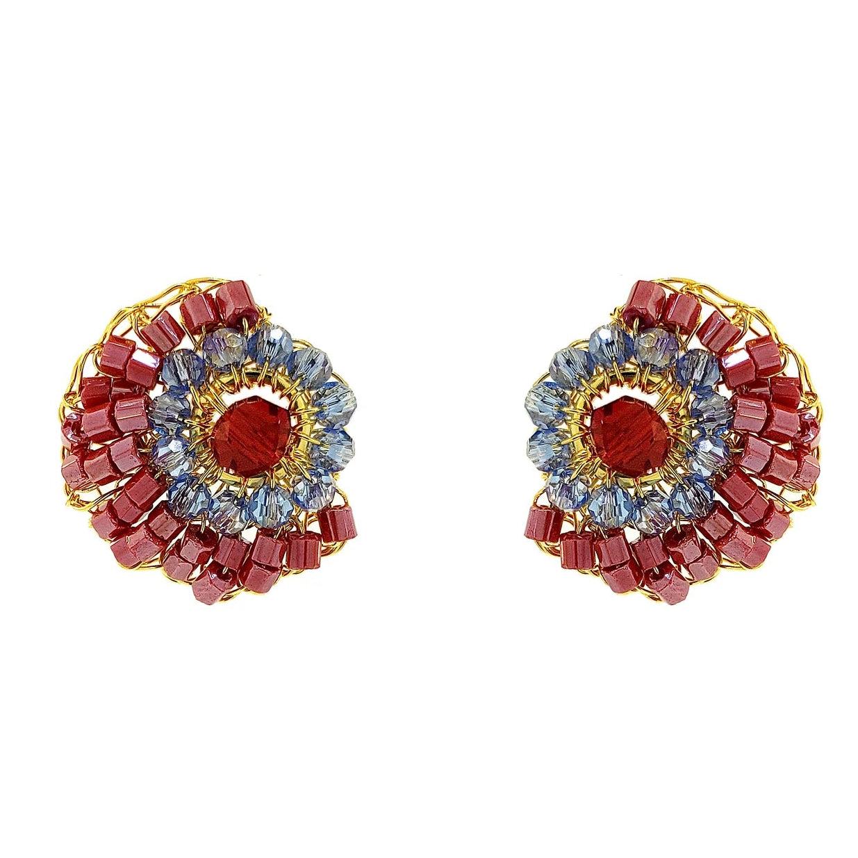 Lavish Hailee Mini Post Earrings - Sunrise Mix