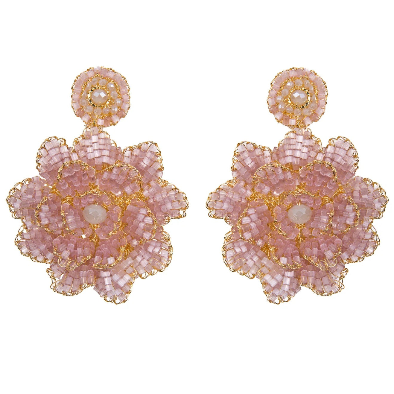 Lavish Earrings - Blue Blossom