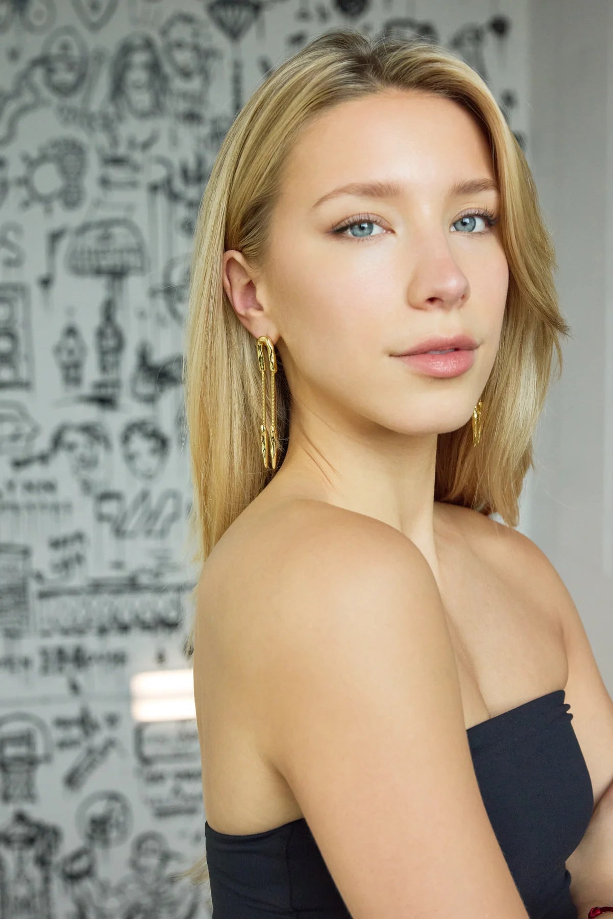 Adriana Pappas - Molten Metal Earrings