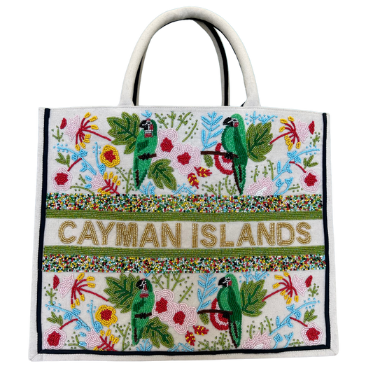 Tiana Design - Cayman Islands Tote Parrots