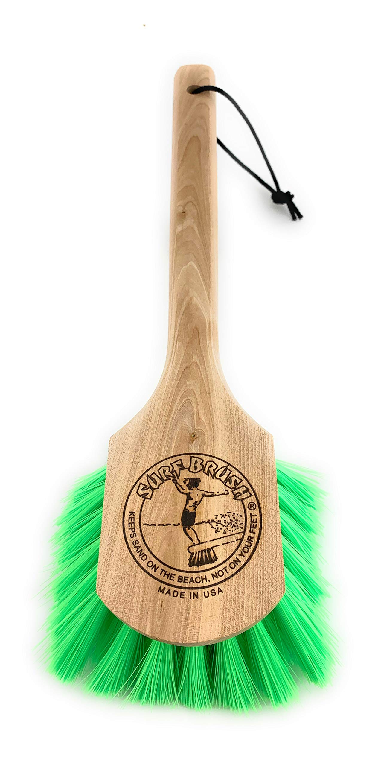 Surf Brush with LONG 15" Handle - Green