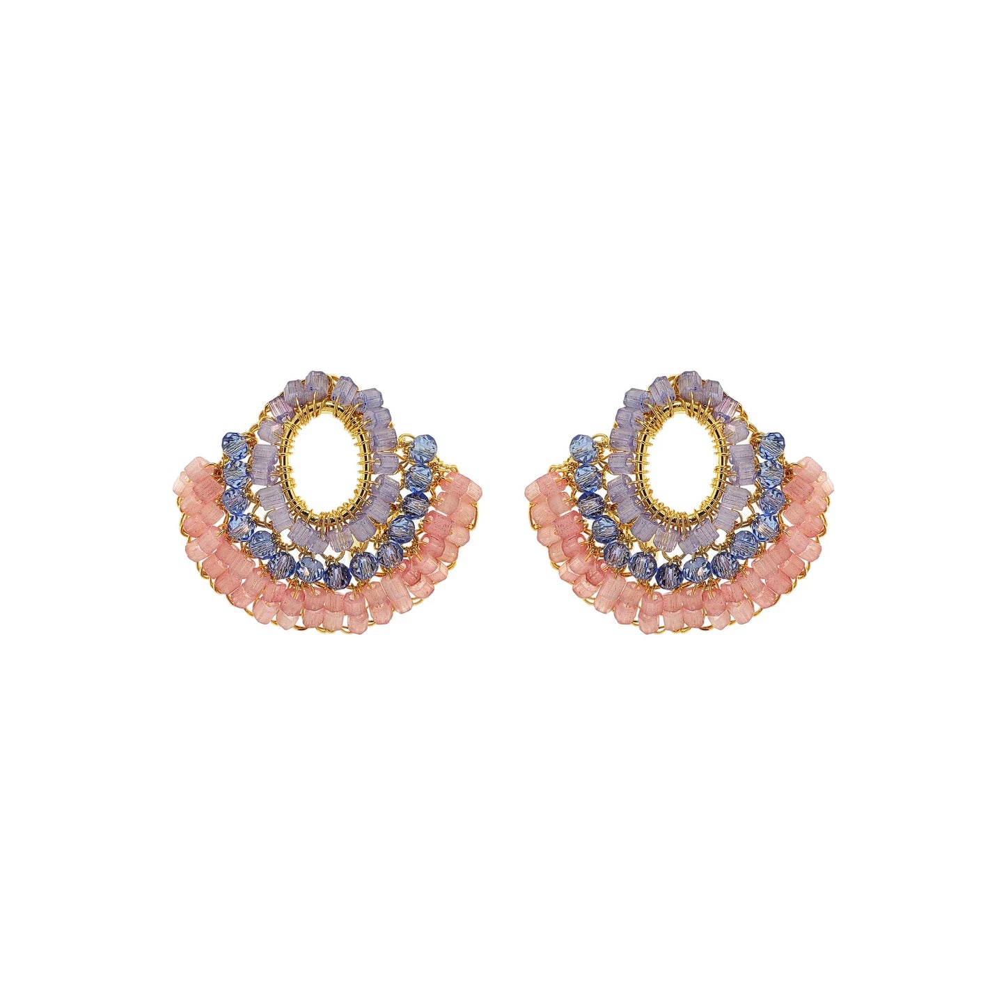 Lavish Hailee Mini Post Earrings - Sunrise Mix